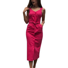 Load image into Gallery viewer, 2020 Newest Floral Print Spaghetti Strap Sexy Dress Women Summer Sleeveless Dresses  Bodycon Dress Backless Club Dress
